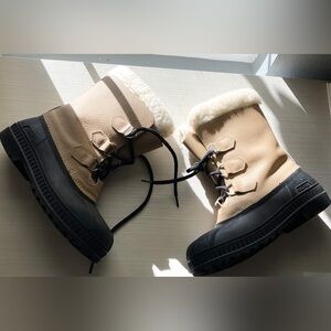 SOREL Women’s Winter Snow Duck Boots Shepard Lined Waterproof Rubber Lace Up 6